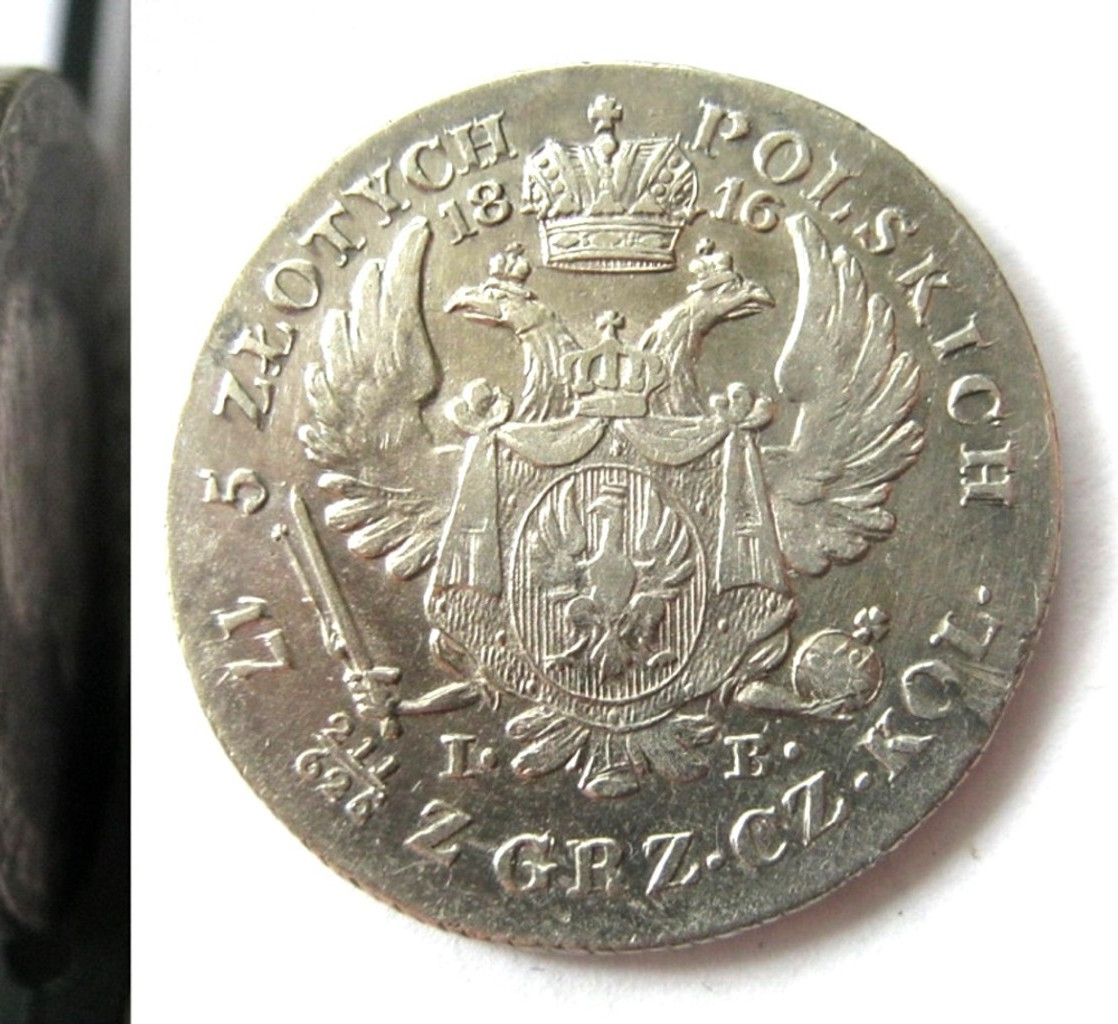5 злотых 1816 года IВ Для Польши