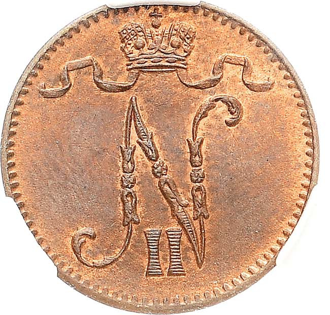 1 пенни 1905 года Для Финляндии