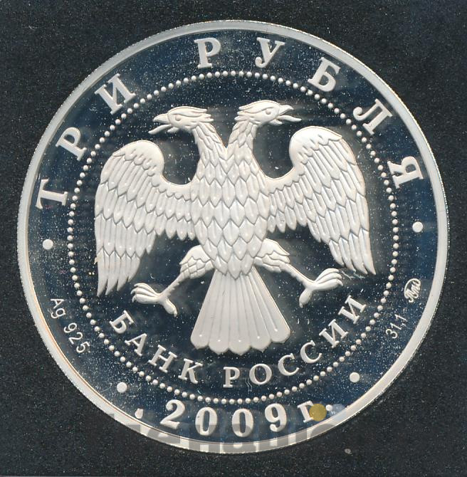 3 рубля 2009 года ММД История денежного обращения России