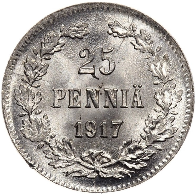 25 пенни 1917 года