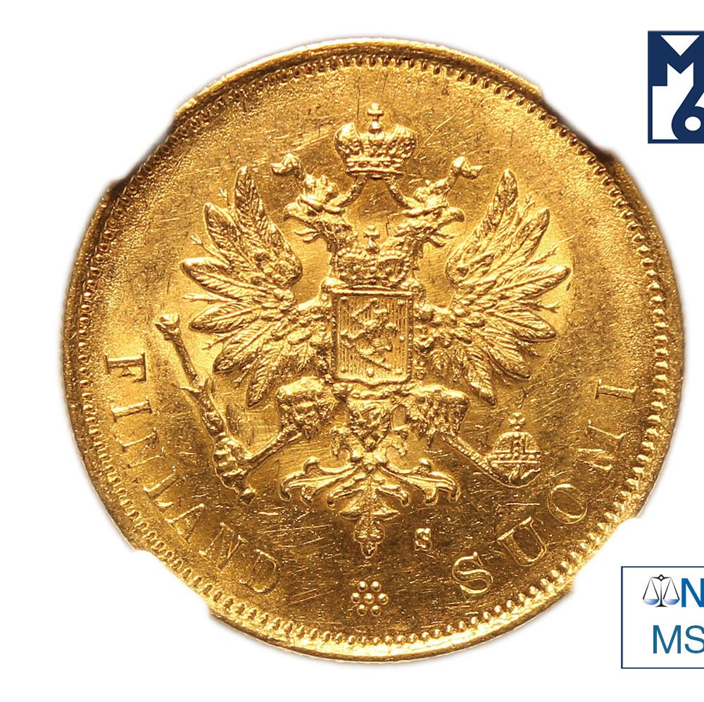 10 марок 1879 года S Для Финляндии