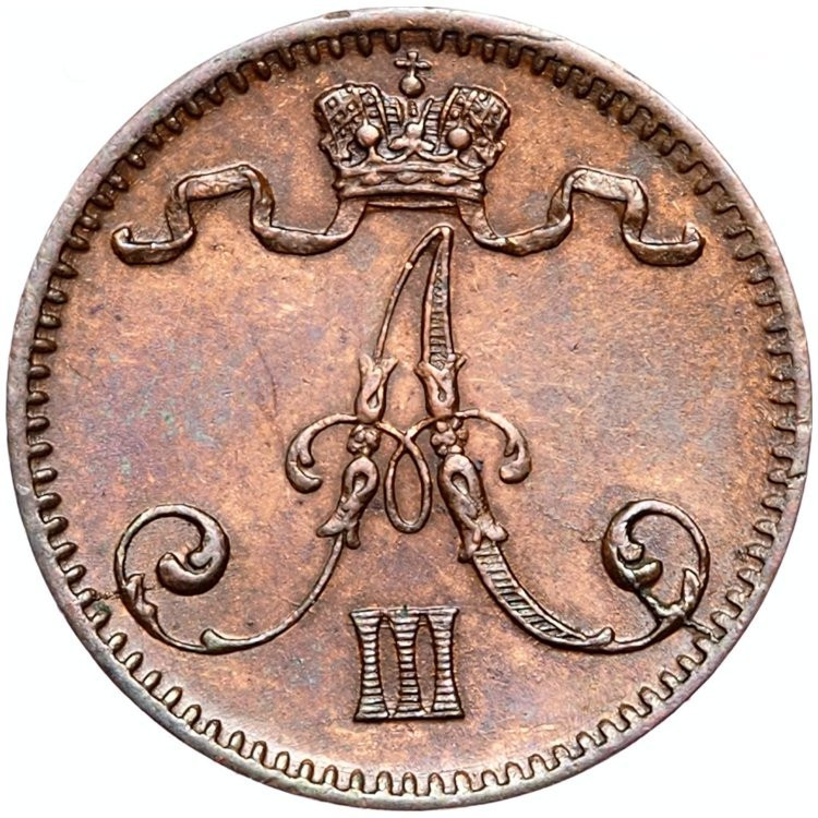 1 пенни 1883 года Для Финляндии