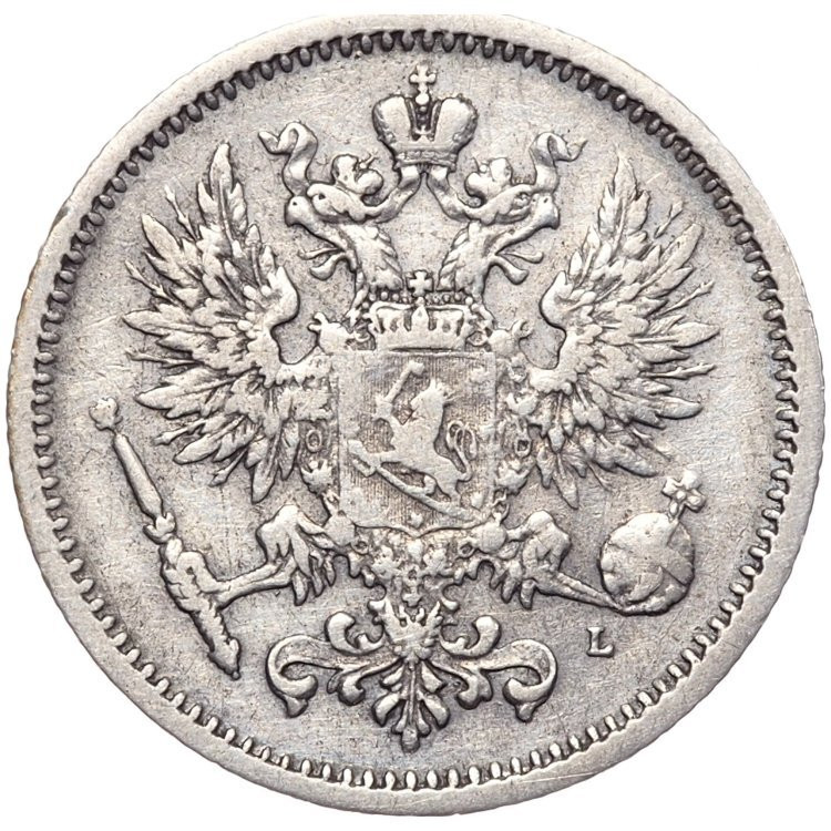 50 пенни 1891 года L Для Финляндии