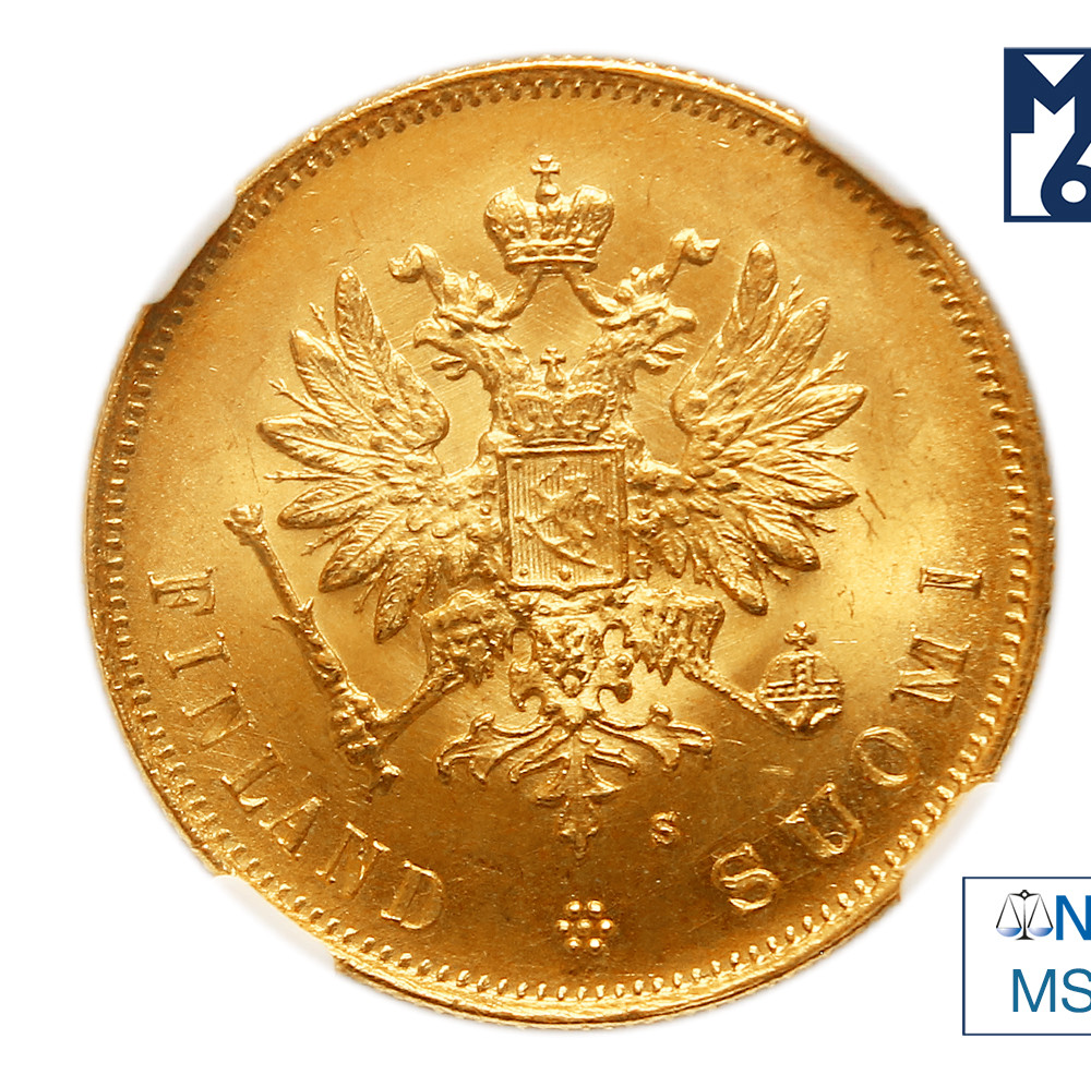 10 марок 1882 года S Для Финляндии