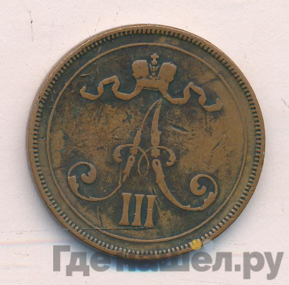 10 пенни 1889 года Для Финляндии