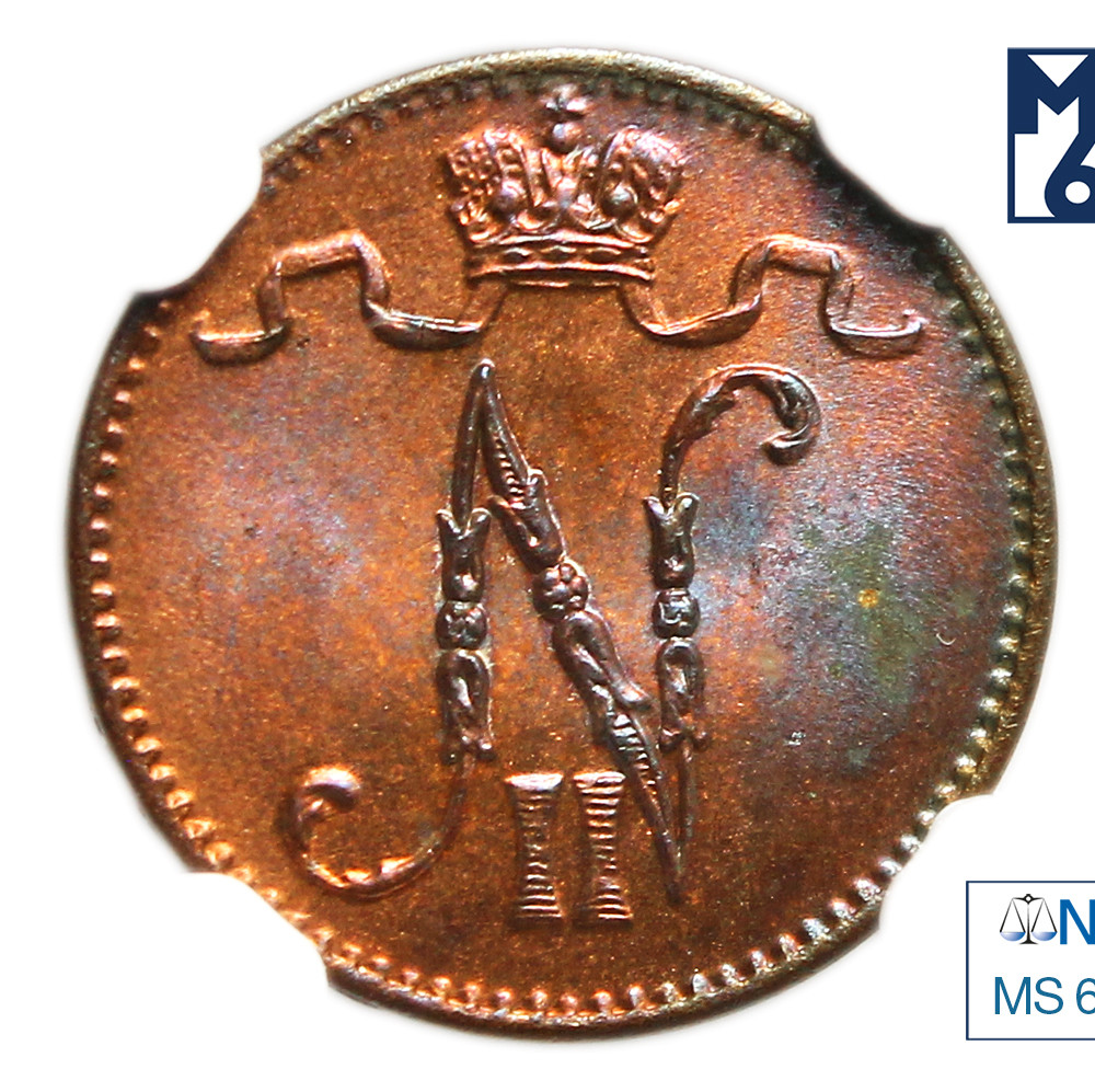 1 пенни 1915 года Для Финляндии