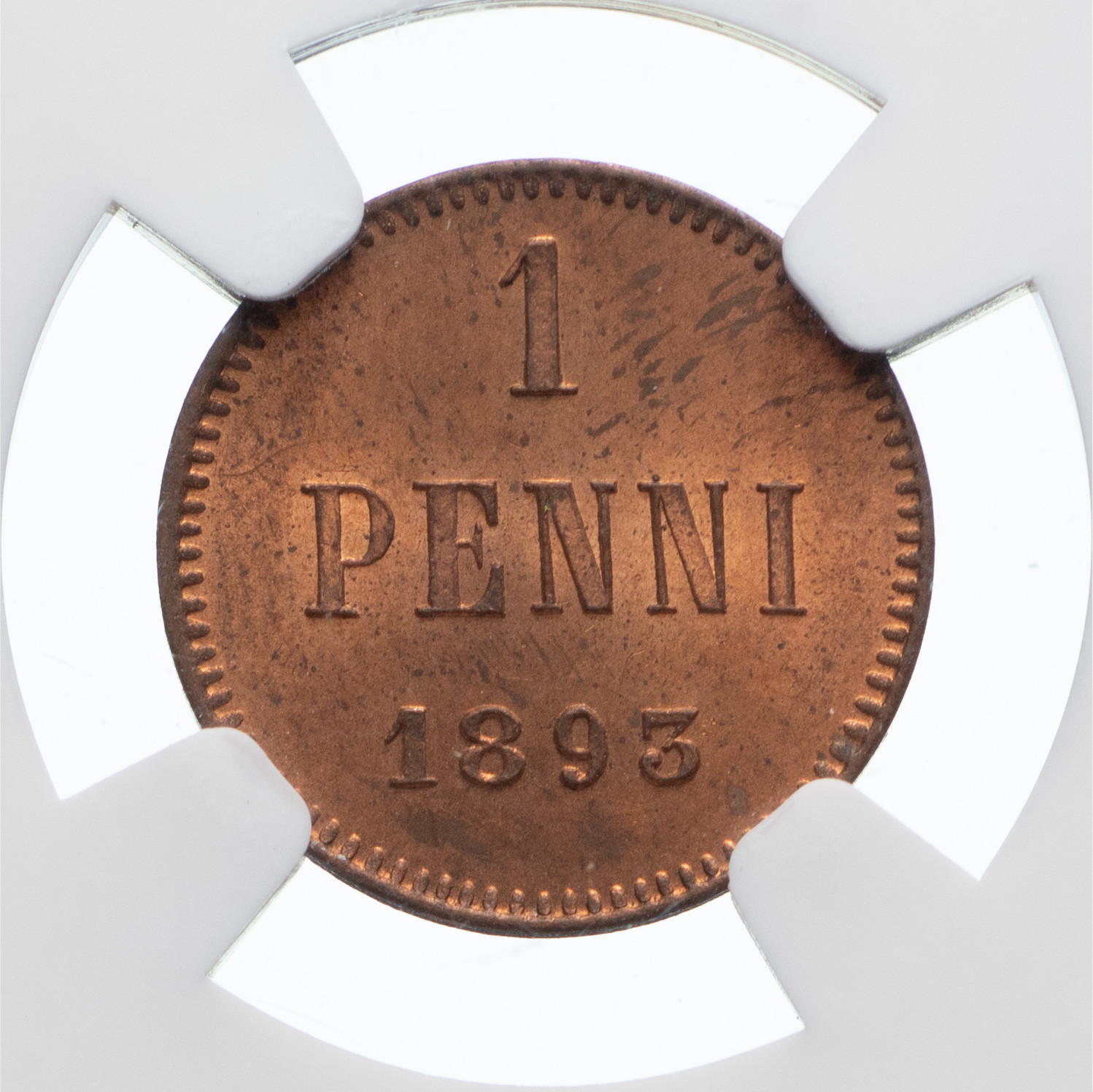 1 пенни 1893 года Для Финляндии