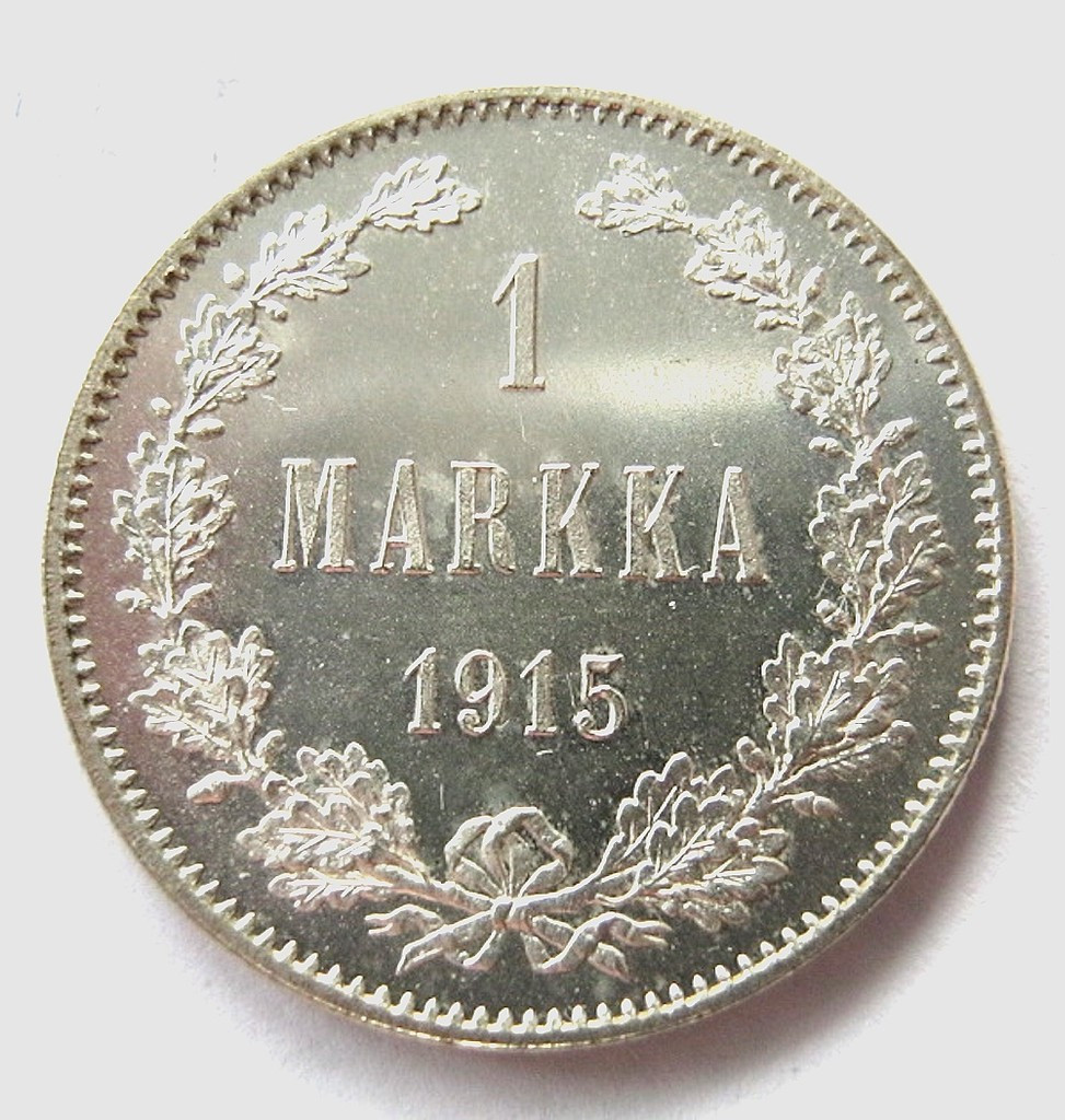 1 марка 1915 года S Для Финляндии