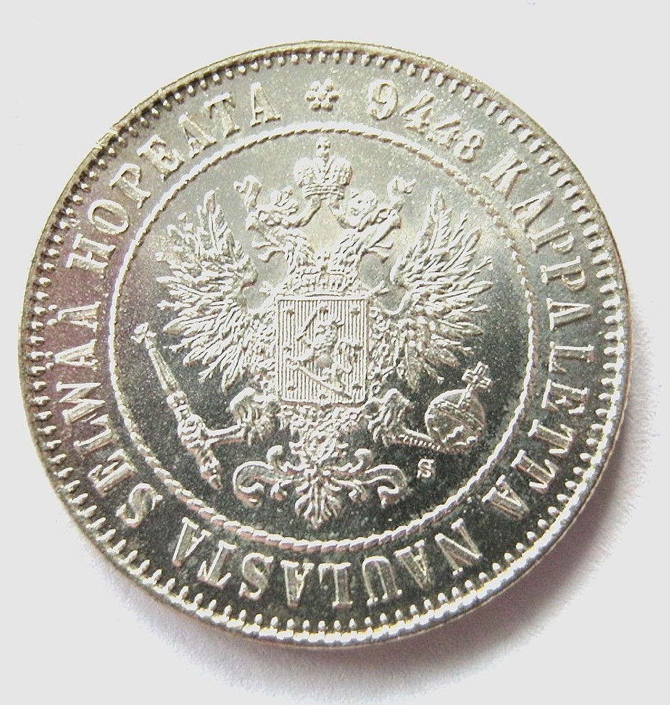1 марка 1915 года S Для Финляндии