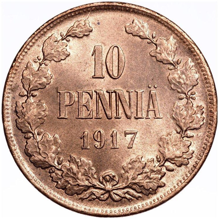 10 пенни 1917 года