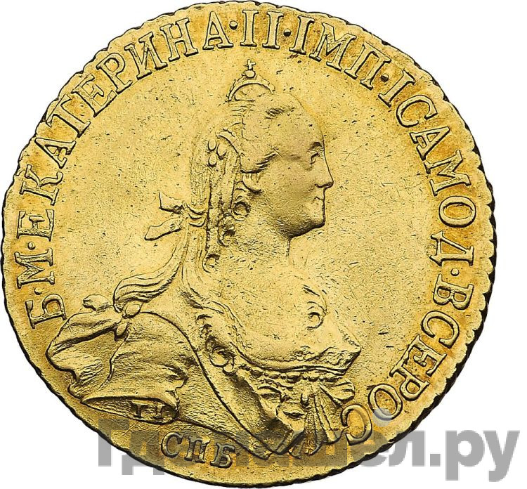 5 рублей 1773 года СПБ