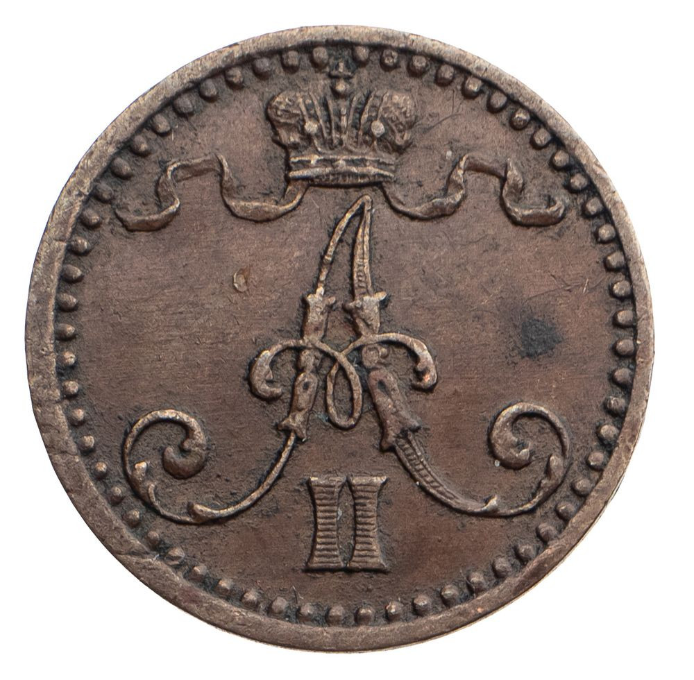 1 пенни 1869 года Для Финляндии