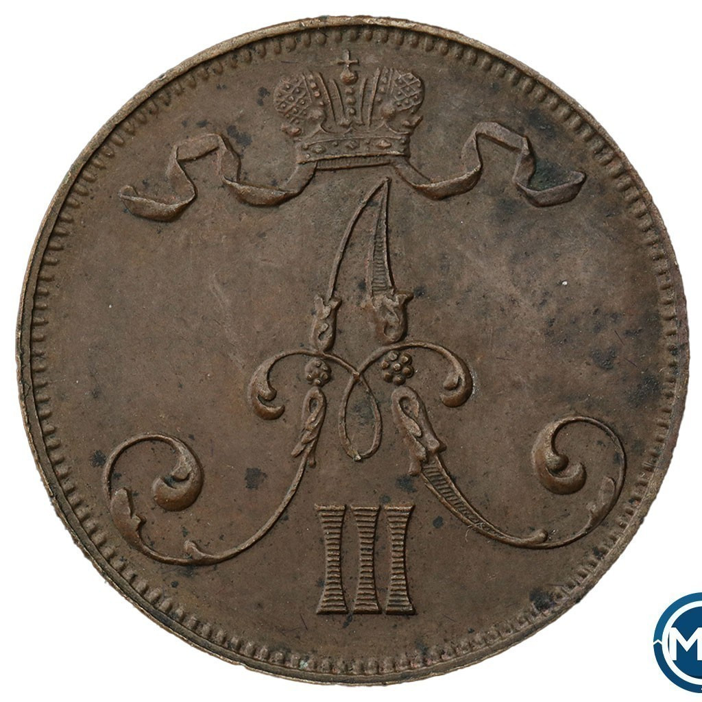 5 пенни 1892 года Для Финляндии
