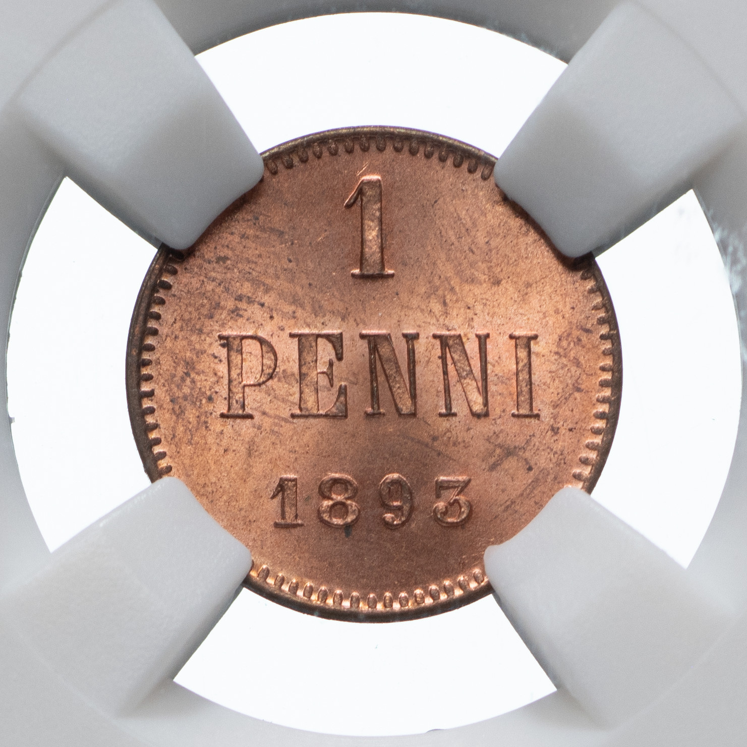 1 пенни 1893 года Для Финляндии