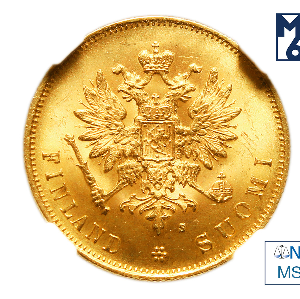 10 марок 1882 года S Для Финляндии