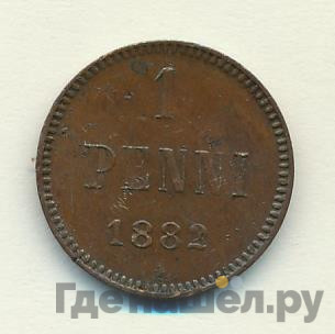 1 пенни 1882 года Для Финляндии