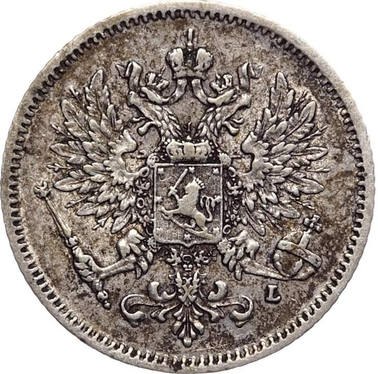 25 пенни 1908 года L Для Финляндии