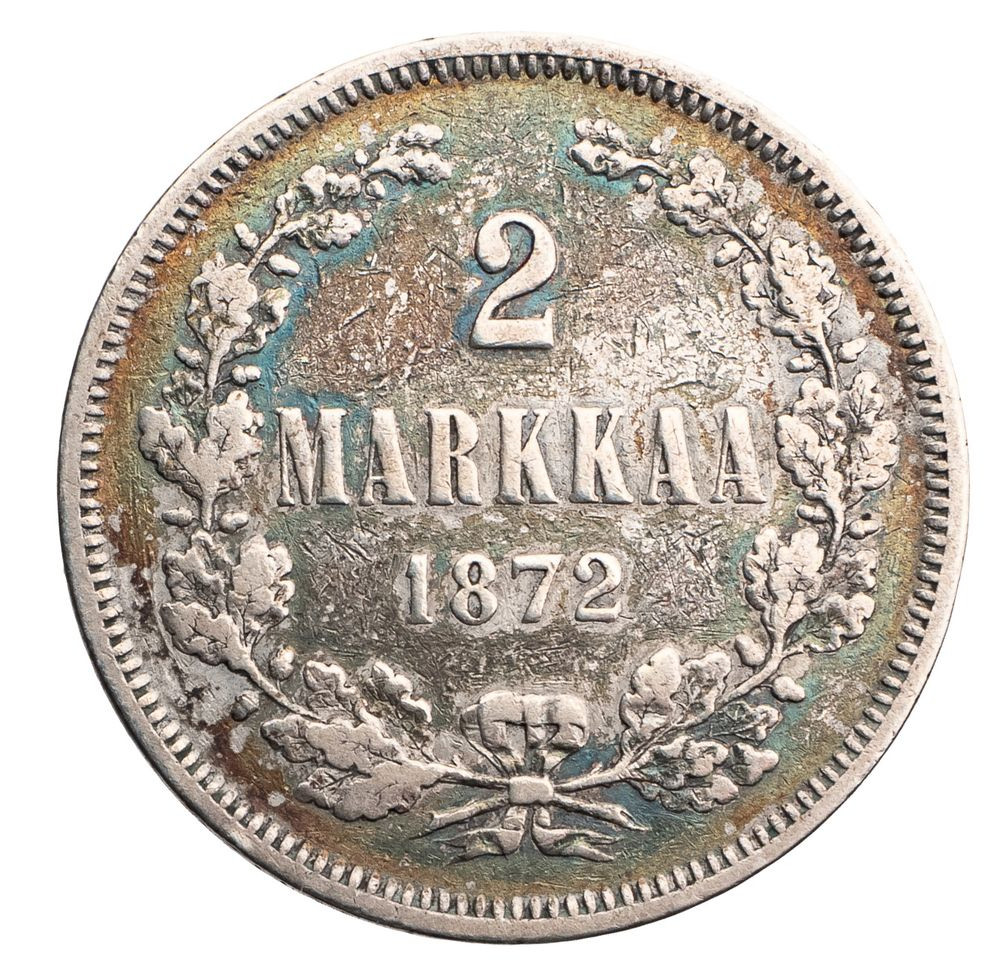 2 марки 1872 года S Для Финляндии