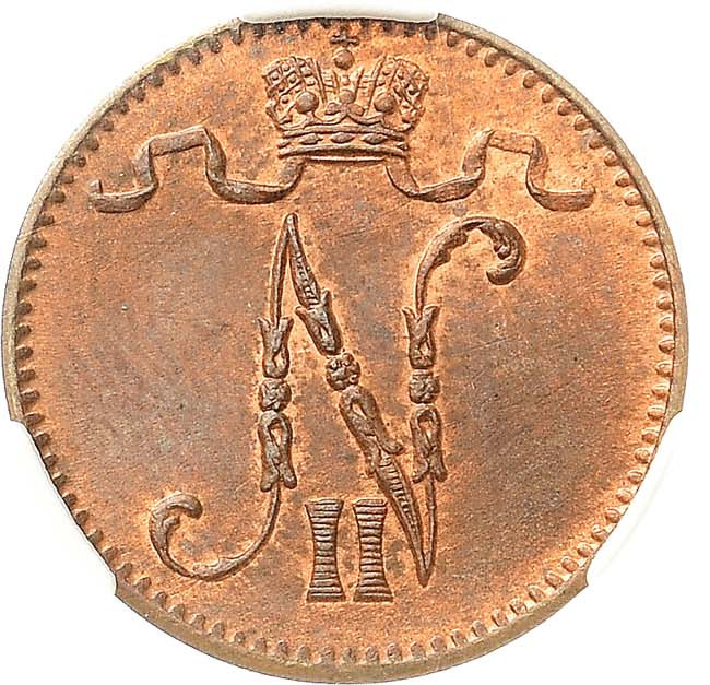 1 пенни 1905 года Для Финляндии