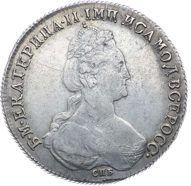 1 рубль 1782 года