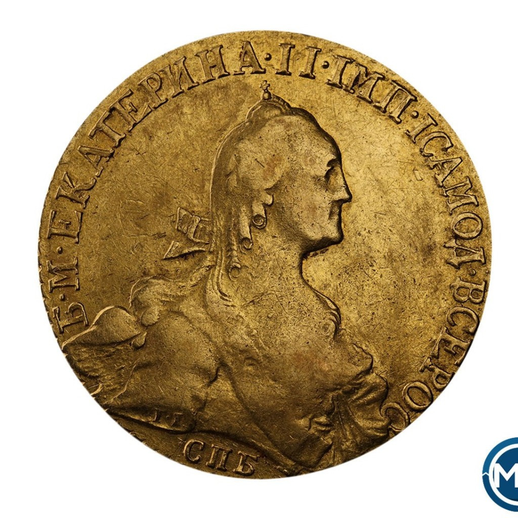 10 рублей 1769 года СПБ