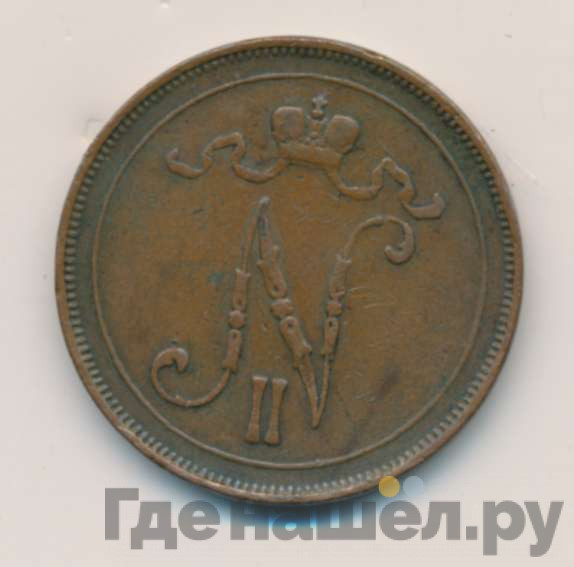 10 пенни 1907 года Для Финляндии