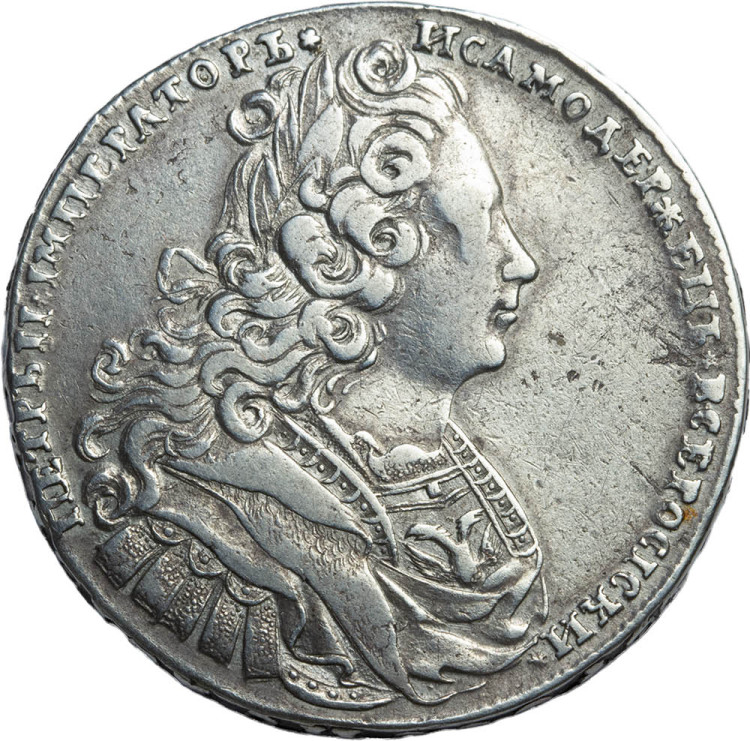 1 рубль 1727 года