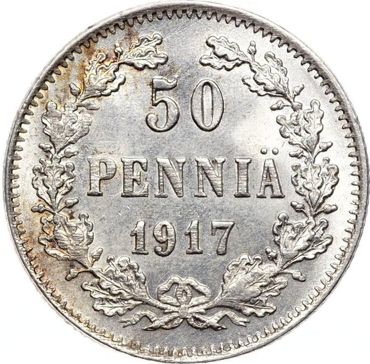 1 пенни 1917 года Для Финляндии