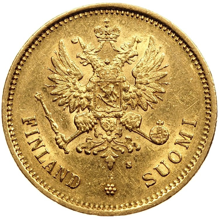 20 марок 1878 года S Для Финляндии