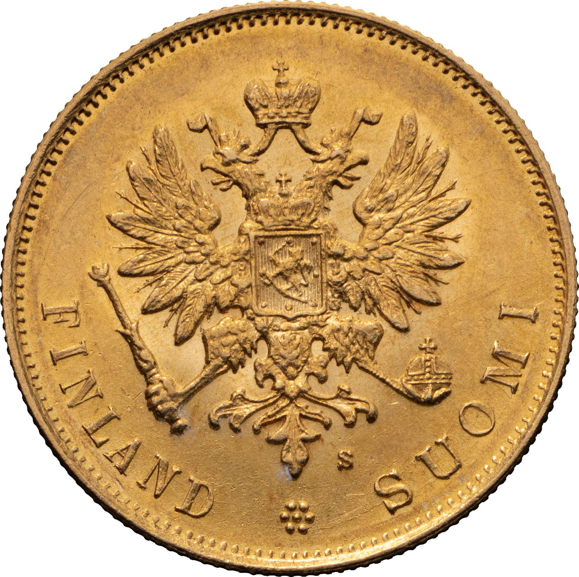 10 марок 1882 года S Для Финляндии