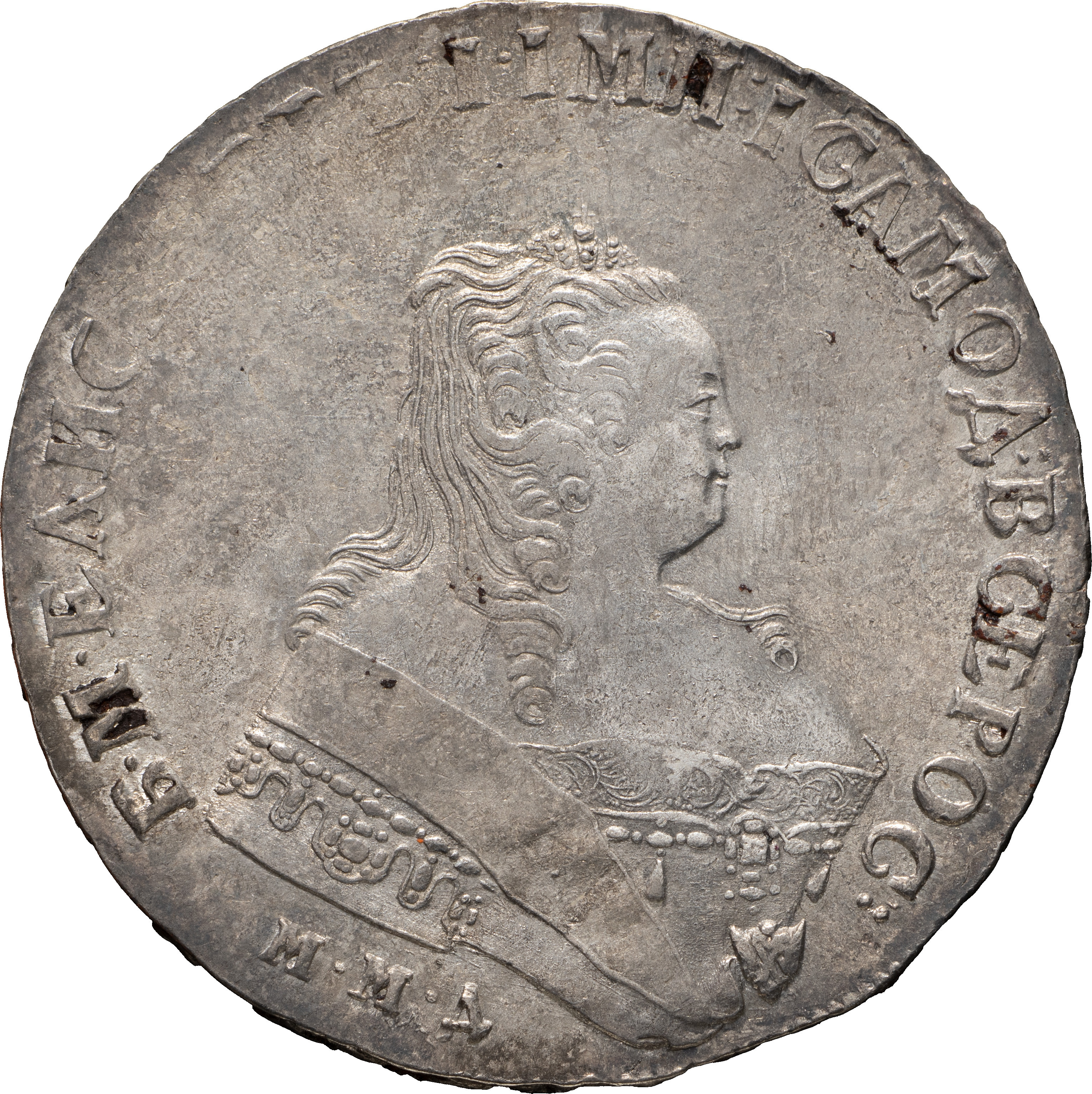 1 рубль 1749 года