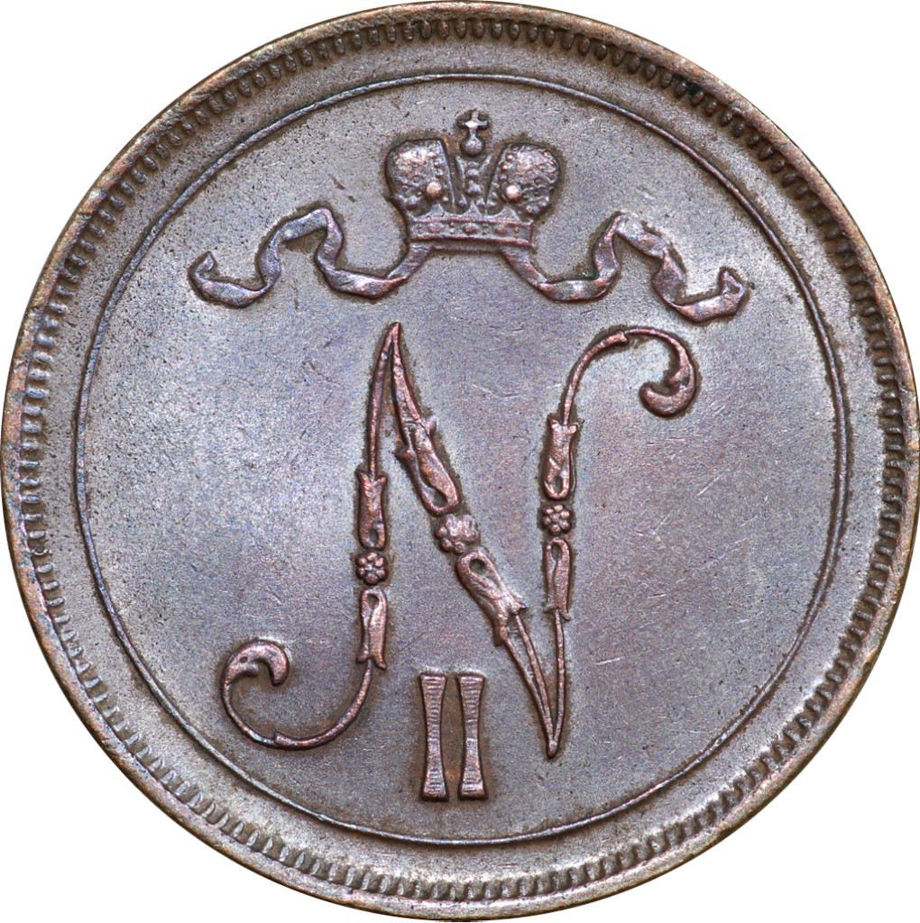 10 пенни 1916 года Для Финляндии