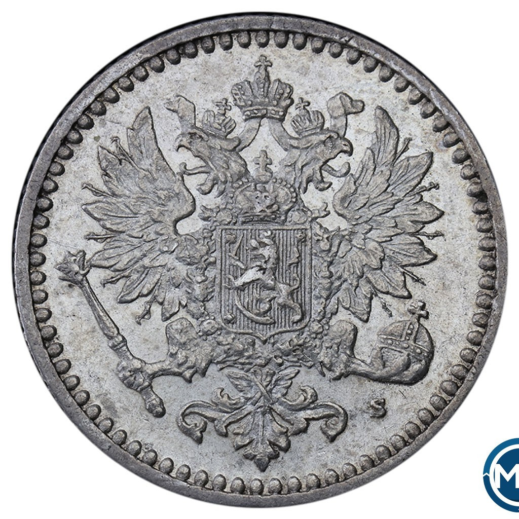 50 пенни 1865 года S Для Финляндии