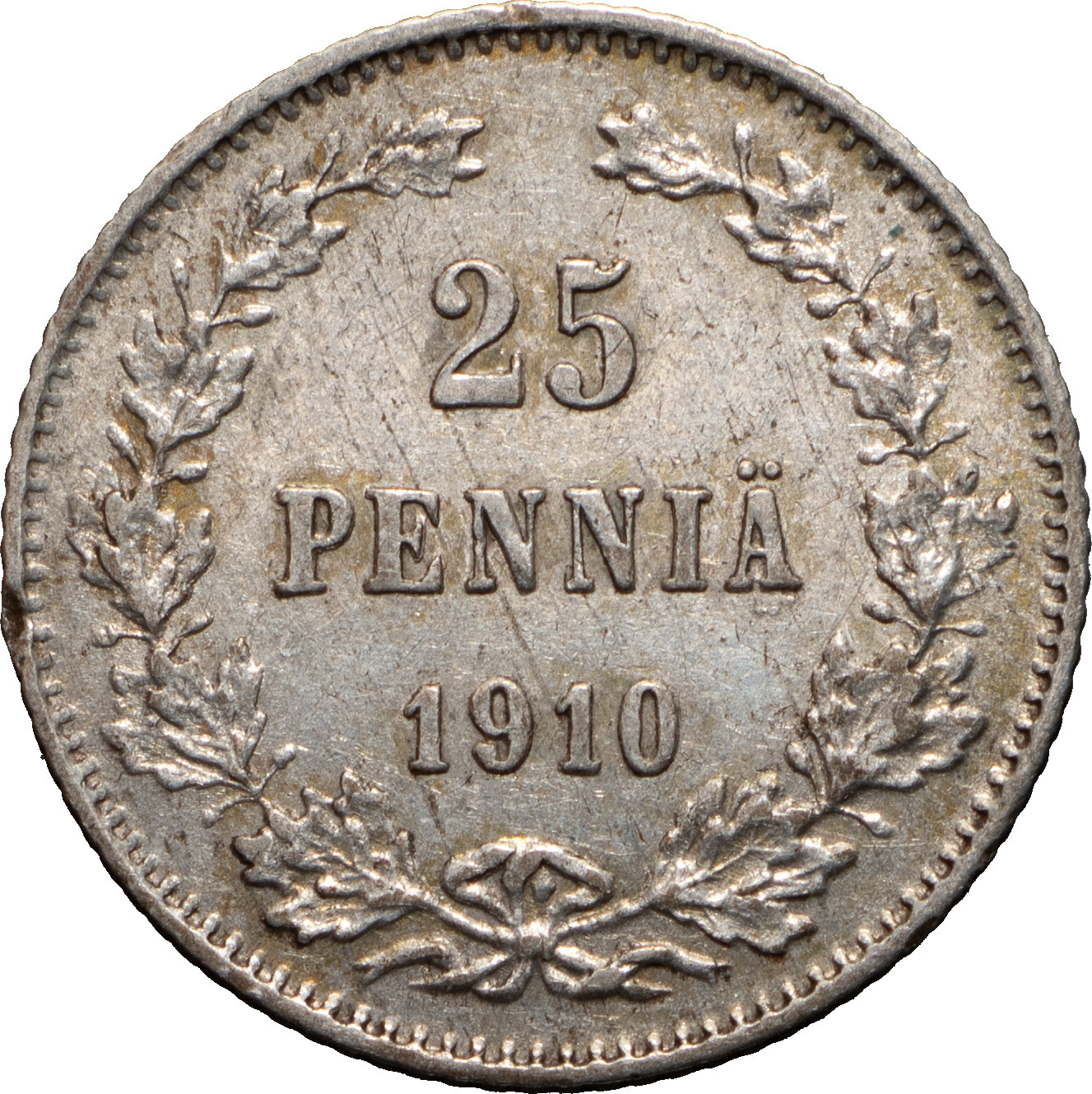 25 пенни 1910 года L Для Финляндии