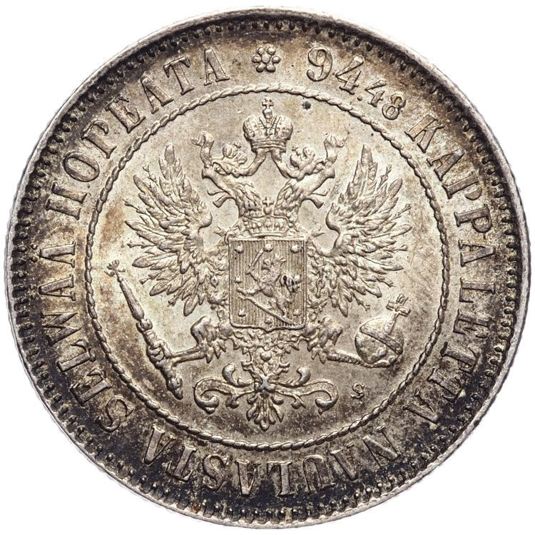 1 марка 1915 года S Для Финляндии