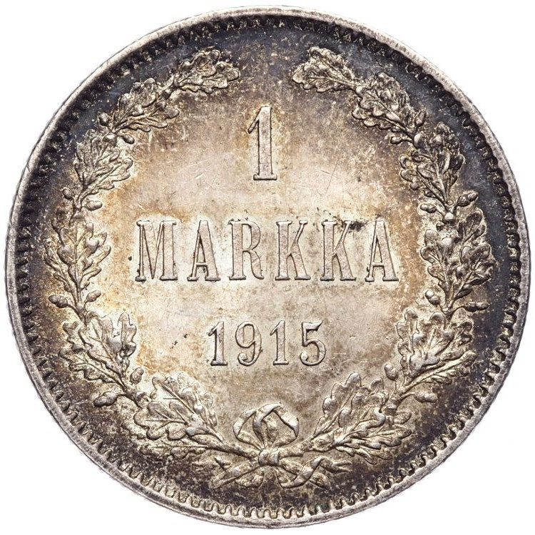 1 марка 1915 года S Для Финляндии