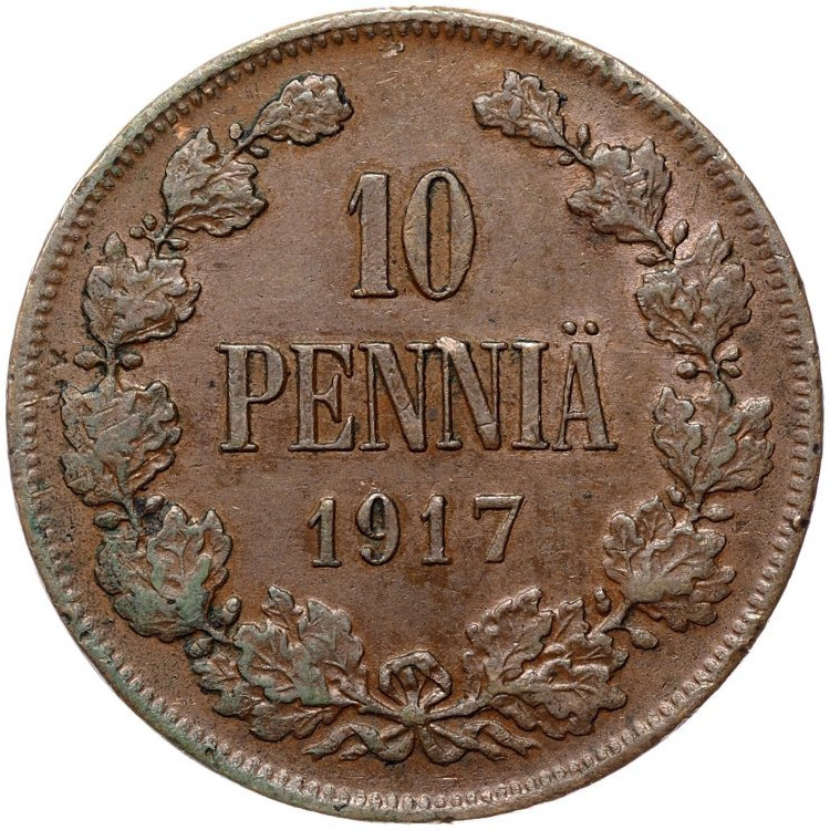 10 пенни 1917 года