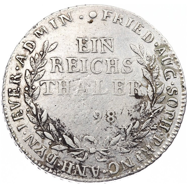 Полталера 1798 года Йеверская монета