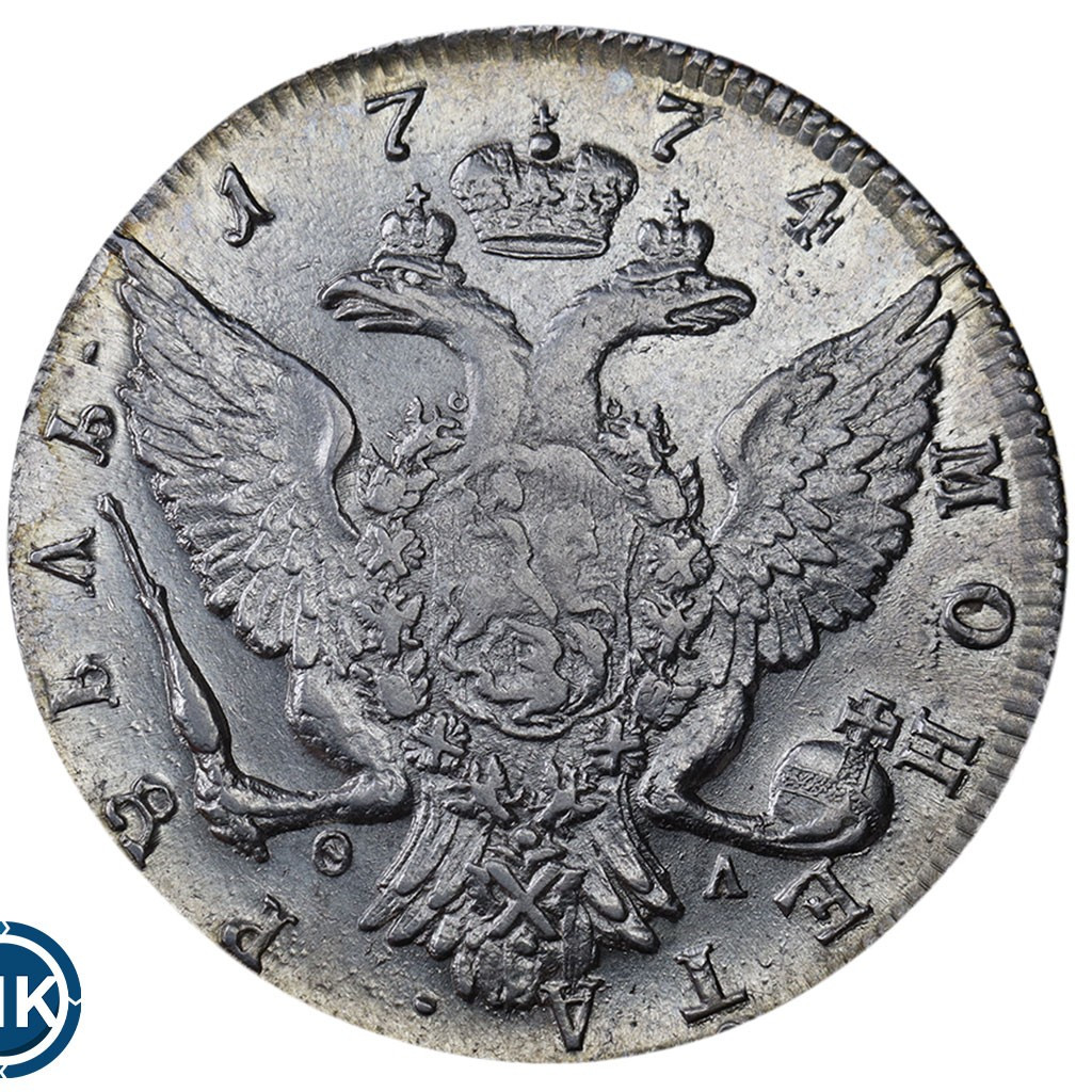 1 рубль 1774 года СПБ ТИ ФЛ