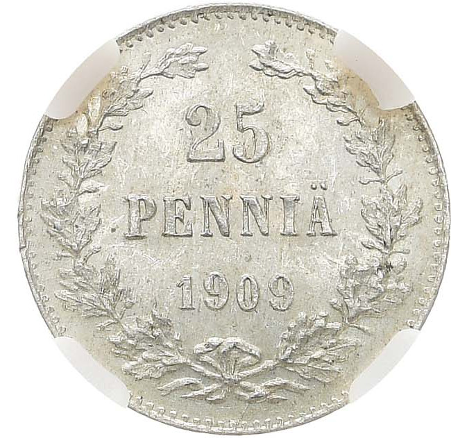 25 пенни 1909 года L Для Финляндии