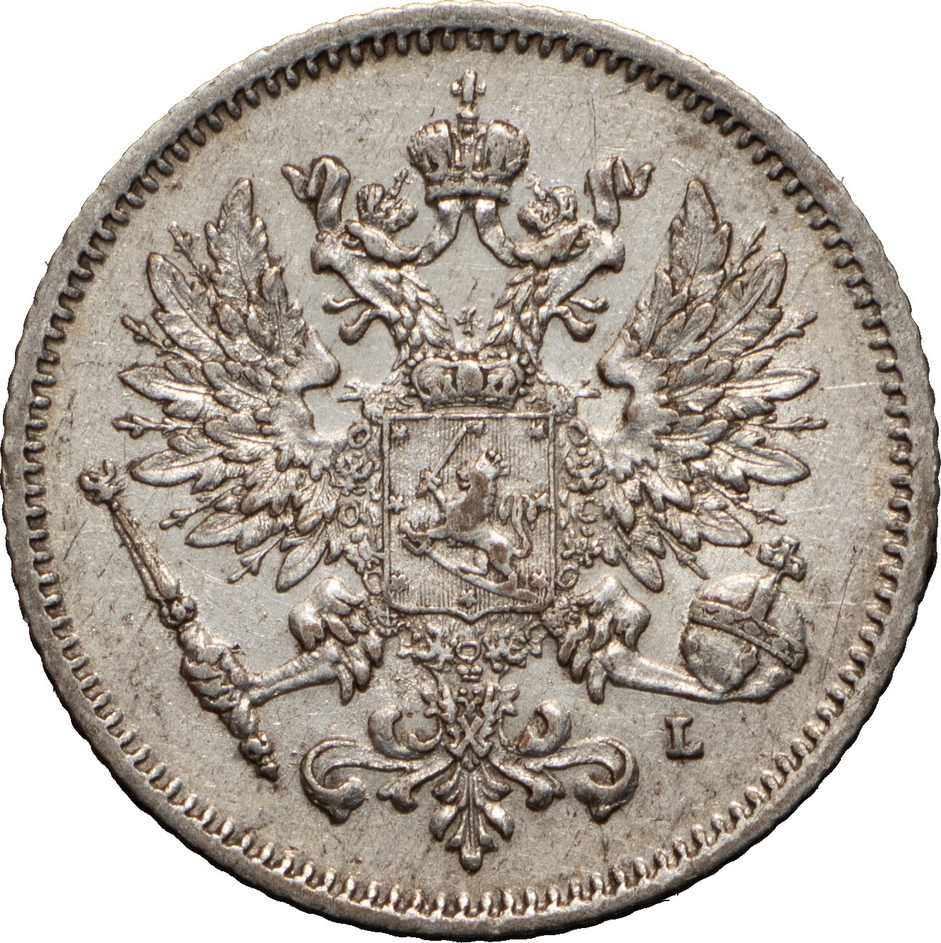 25 пенни 1910 года L Для Финляндии