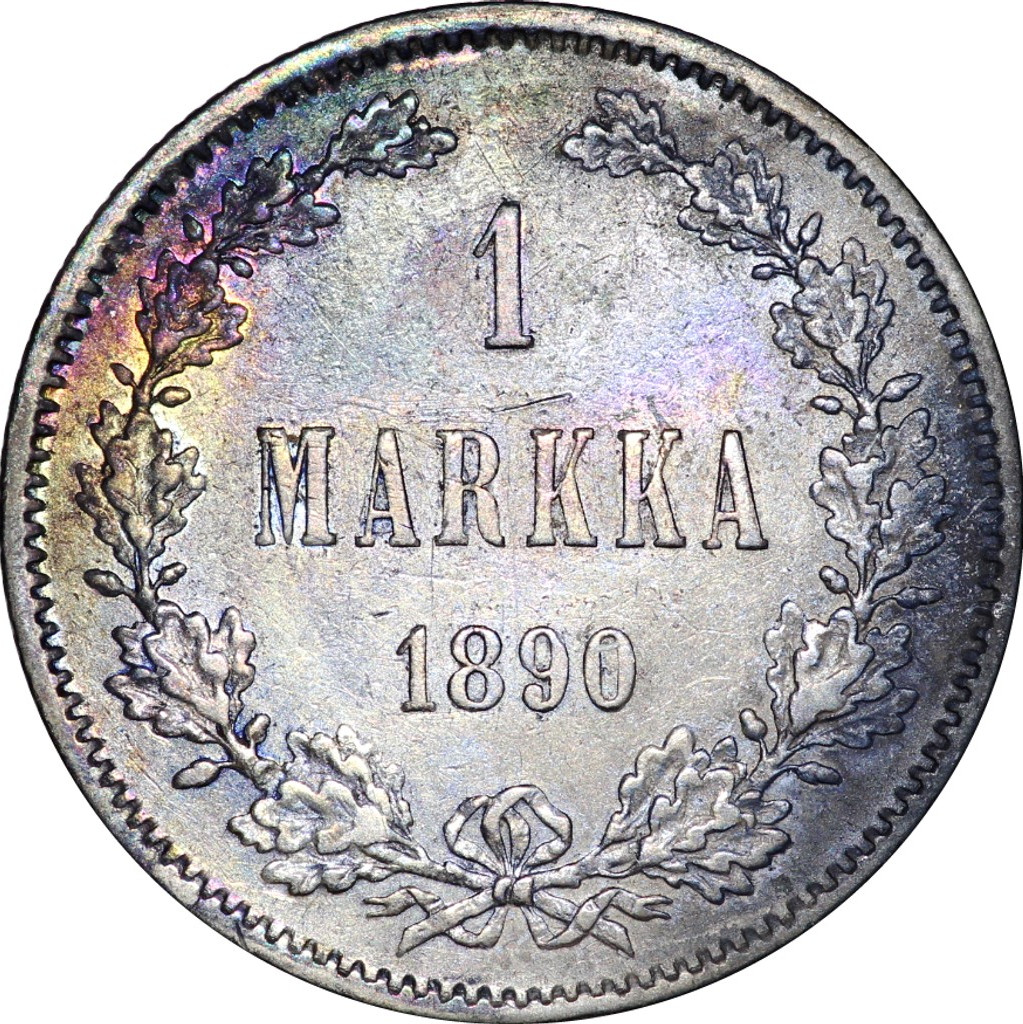 1 марка 1890 года L Для Финляндии