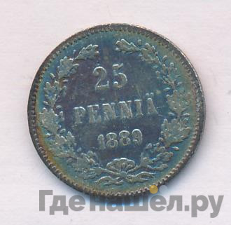 25 пенни 1889 года L Для Финляндии
