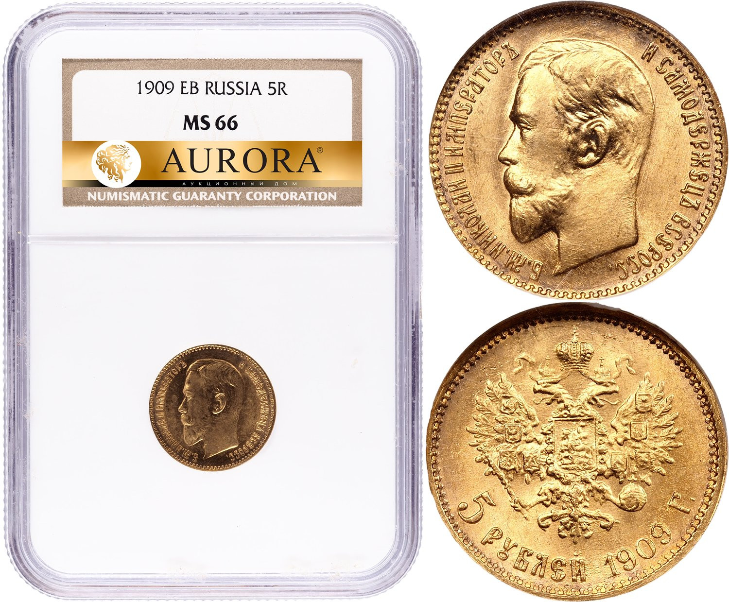 5 рублей 1909 года