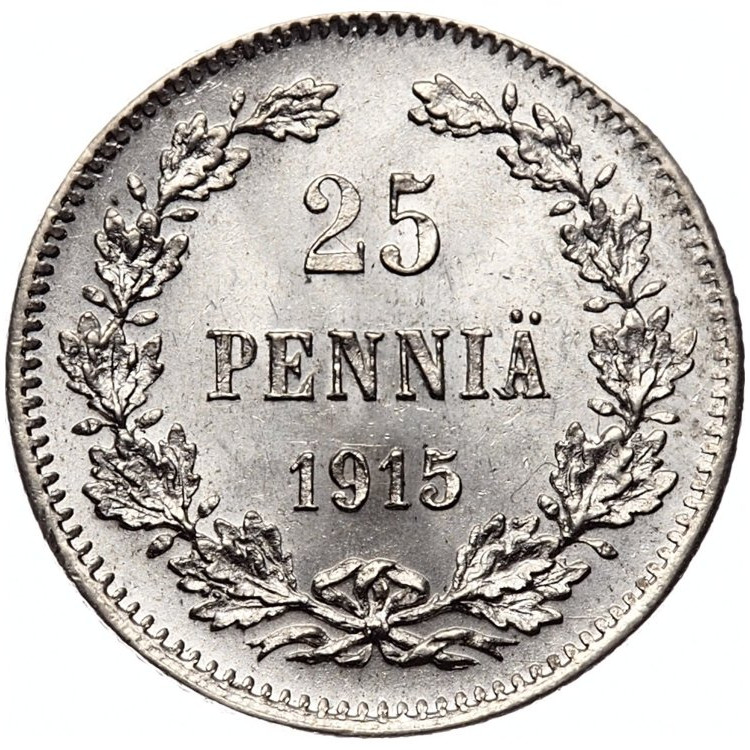 25 пенни 1915 года S Для Финляндии
