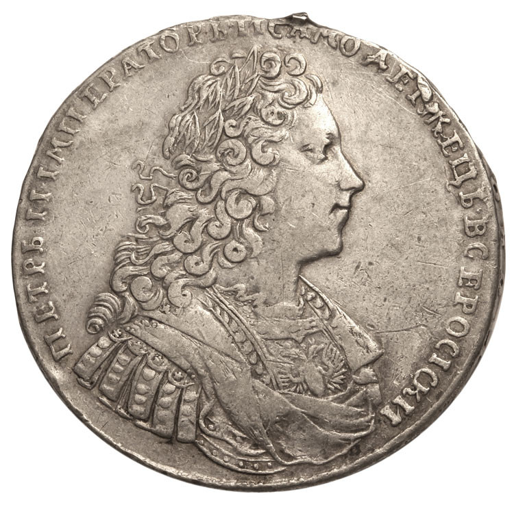 1 рубль 1729 года