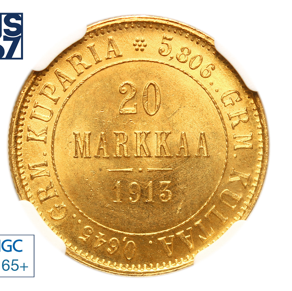 20 марок 1913 года S Для Финляндии