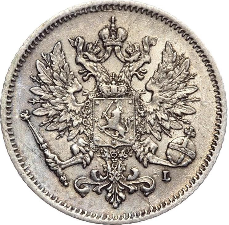 25 пенни 1909 года L Для Финляндии