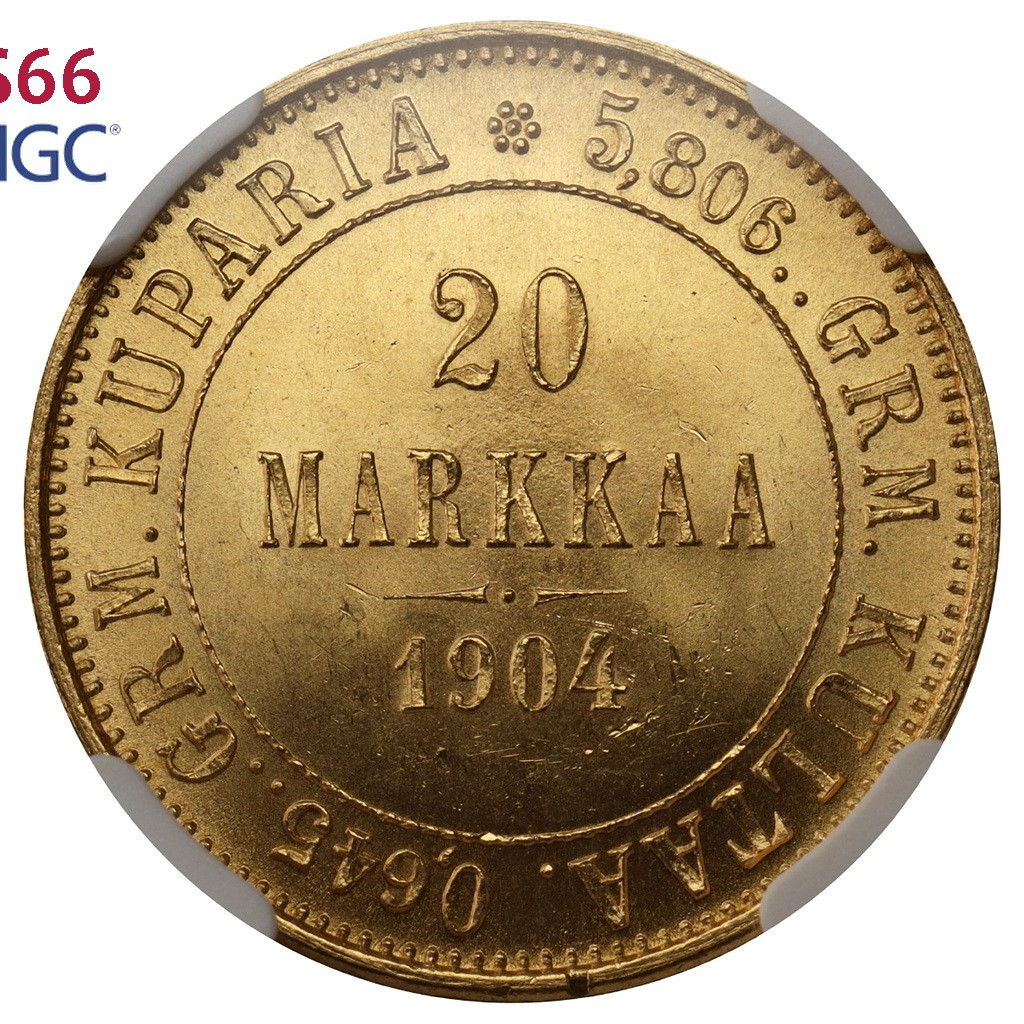 20 марок 1904 года L Для Финляндии