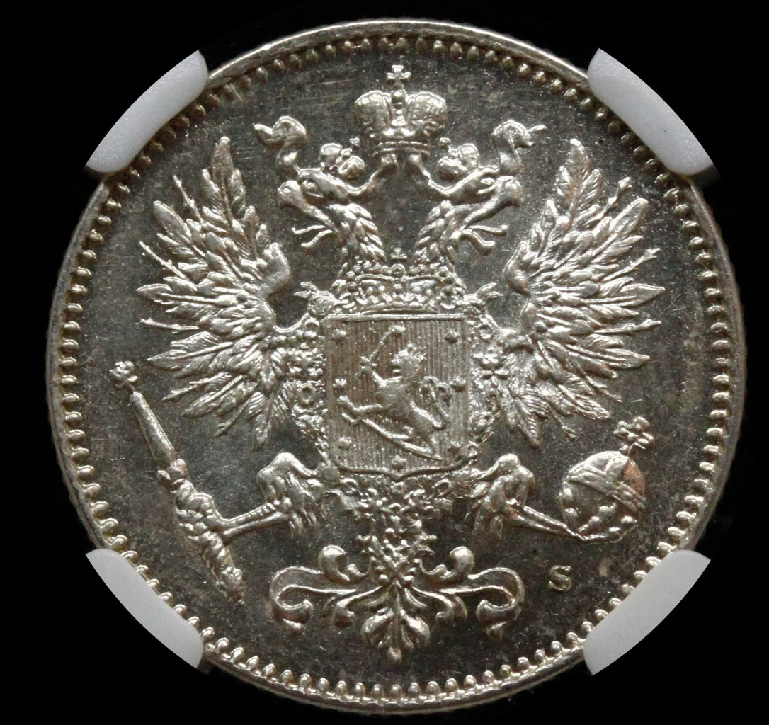 50 пенни 1916 года S Для Финляндии